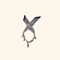 Amore Blues Scarf Necklace