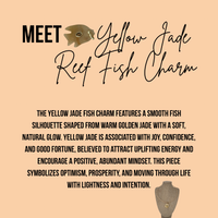 Yellow Jade Reef Fish Charm