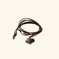Sweetheart Leather Necklace
