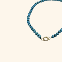 Verde & Azure Laguna Beach Beads Charm Necklace