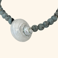 Tidal Shell Jasper Beach Beads Necklace