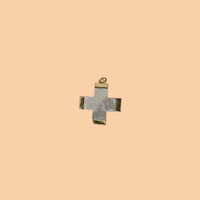 Big Mother of Pearl Cross Charm
