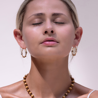 Natural Beauty Diamond Hoops Shop Jewelry Pieces at MCHARMS