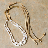 Baroque Double Strand Pearl Necklace Shop Jewelry at MCHARMS