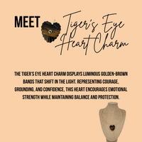 Tiger’s Eye Heart Charm