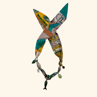 Jamaican Sea Scarf Necklace