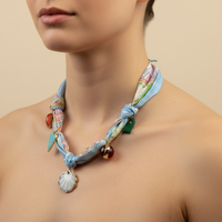 Tropical Shell Faith Scarf Necklace
