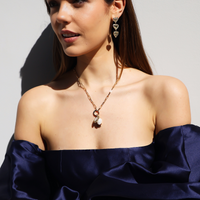 Mcharms Charms Paper Clip Necklace with Circle Hook