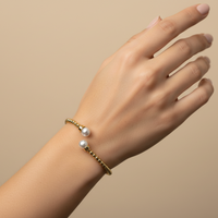 Pearl Bangle Bracelet