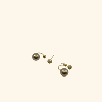 Toasted Pearl Wrap Earrings