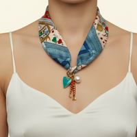 Poisson Rouge D’amour Scarf Necklace