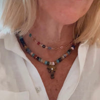 Enamel Color Circle Necklace