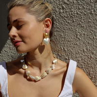 Shell Heart Earrings Shop at MCHARMS