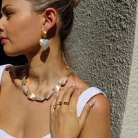 Shell Heart Earrings Shop at MCHARMS