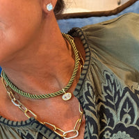 Olive Rope Diamond Necklace