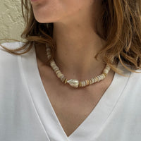 Giant Puka Pearl Necklace