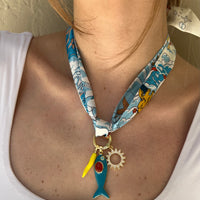 Here Comes The Sun Scarf Necklace