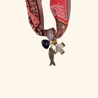 Le Poisson Rose Scarf Necklace