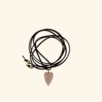 Sweetheart Rose Quartz Lariat Necklace