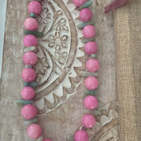 Miami Pink gumball necklace