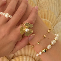 Flower Pearl Ring