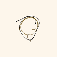 Seahorse & Pearl Suede Rope Necklace