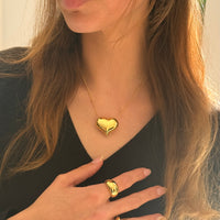 Bold & Gold Heart Necklace