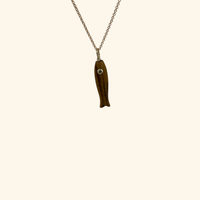 Tiger Eye Sardine Necklace Necklace