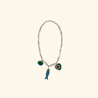 Seaside Treasure Stick Pearl Necklace