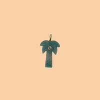 Amazonite Palm Tree Charm