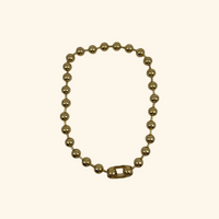 Gold Ball Link Necklace