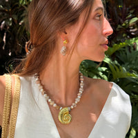 Golden Turbo Shell Drift Necklace