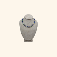 Sea Emerald & Lapiz Beach Beads Necklace