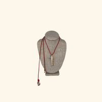 Fish & Diamond Square Rope Necklace