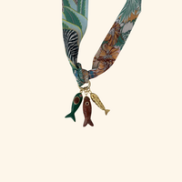 Poisson Méditerranées Scarf Necklace