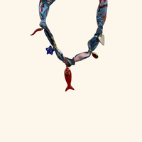 La Vie en Rouge Scarf Necklace