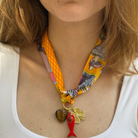 Lucky Fish Scarf Necklace