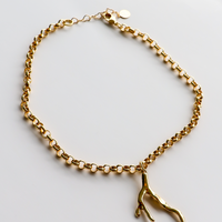 Golden Coral Necklace