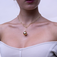 Mcharms Single Golden Orb Necklace Shop Necklaces at MCHARMS