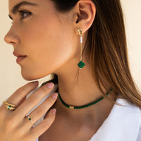 Mcharms Green Lucky Clover Necklace Shop Necklaces Online at MCHARMS