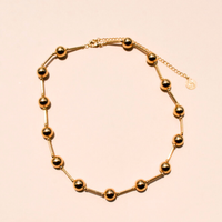 Golden Ball Choker Shop Jewelry at MCHARMS