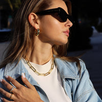 Donut Hoops Earrings - Gold & Silver