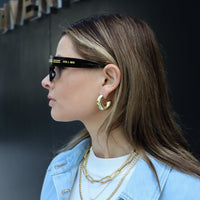 Donut Hoops Earrings - Gold & Silver