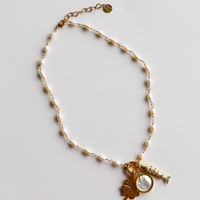 Pearl Charm Necklace Base Shop Trendy Necklaces at MCHARMS