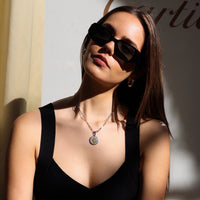 Silver Paperclip Saint Benedict Necklace