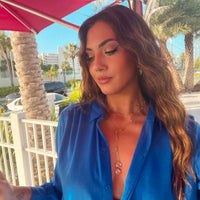 Double Up Diamonds by the Yard Lariat Necklace