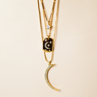 Crescent Moon Stack Shop Jewelry Mcharms Necklace
