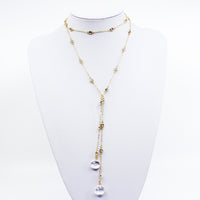 Adjustable gold plated diamond by the yards necklace with clear stone drop and cz detail. Can be worn three different ways as a choker, a necklace, and a lariat. 39 inches in length. Clear Stone Drop Choker. Gold and Diamond Lariat. Gold. Diamond. Gold Necklace. Necklaces. Gold and diamond choker. Handmade Jewelry. Miami Jewelry. Affordable Sustainable Jewelry. Affordable Prices. Jewellery. Jewelry stores. Shop Jewelry. MCHARMS. Handcrafted Jewelry. Miami Jewelers. Miami based Jewelry. Customized Jewelry.