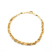 Shop Jewelry Necklaces - Giant Rope l MCHARMS Brazilian gold plated giant rope chain; Can be worn two different ways as a choker and necklace; 18 inches in length; adjustable; gold; gold necklace; rope chain necklace; rope chain choker; giant necklace; vintage necklace; gold jewelry; gold plated; 18k gold; handmade jewelry; miami jewelry; affordable jewelry