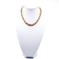 Shop Jewelry Necklaces - Giant Rope l MCHARMS Brazilian gold plated giant rope chain; Can be worn two different ways as a choker and necklace; 18 inches in length; adjustable; gold; gold necklace; rope chain necklace; rope chain choker; giant necklace; vintage necklace; gold jewelry; gold plated; 18k gold; handmade jewelry; miami jewelry; affordable jewelry